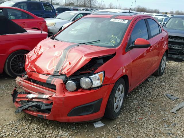 1G1JA5SH2D4185502 - 2013 CHEVROLET SONIC LS ORANGE photo 2