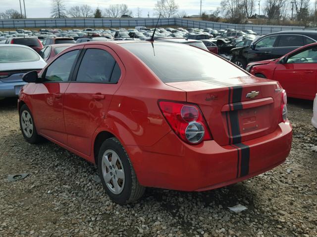 1G1JA5SH2D4185502 - 2013 CHEVROLET SONIC LS ORANGE photo 3