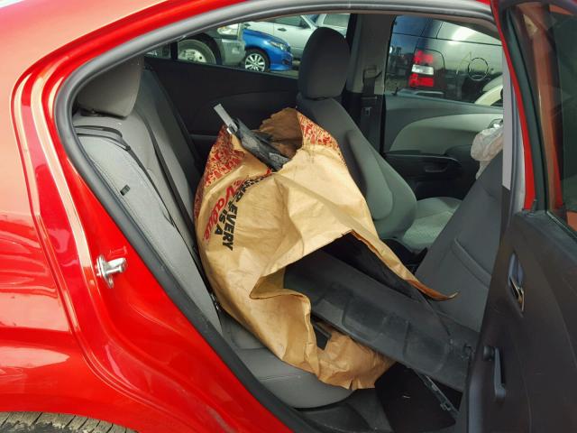 1G1JA5SH2D4185502 - 2013 CHEVROLET SONIC LS ORANGE photo 6