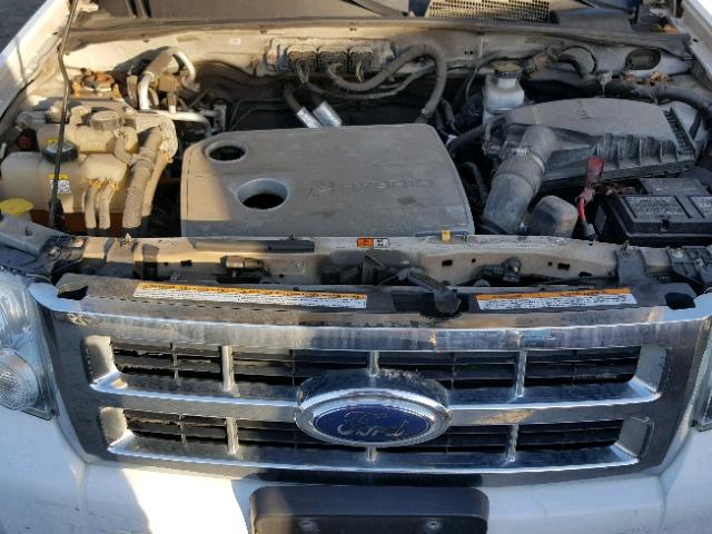 1FMCU59369KC41411 - 2009 FORD ESCAPE HYB WHITE photo 7