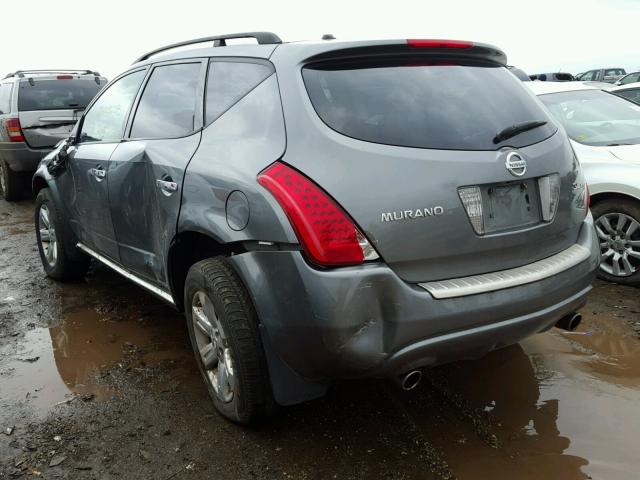 JN8AZ08W27W603708 - 2007 NISSAN MURANO SL GRAY photo 3