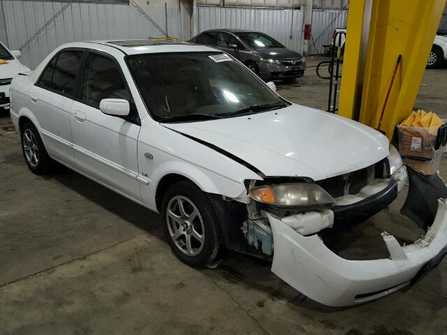 JM1BJ225431165798 - 2003 MAZDA PROTEGE DX WHITE photo 1