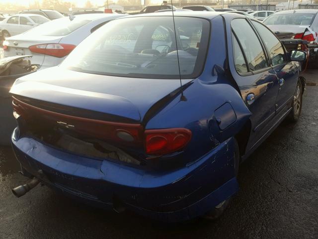 1G1JH52F847253844 - 2004 CHEVROLET CAVALIER L BLUE photo 4