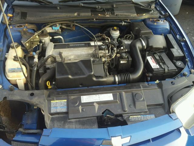 1G1JH52F847253844 - 2004 CHEVROLET CAVALIER L BLUE photo 7