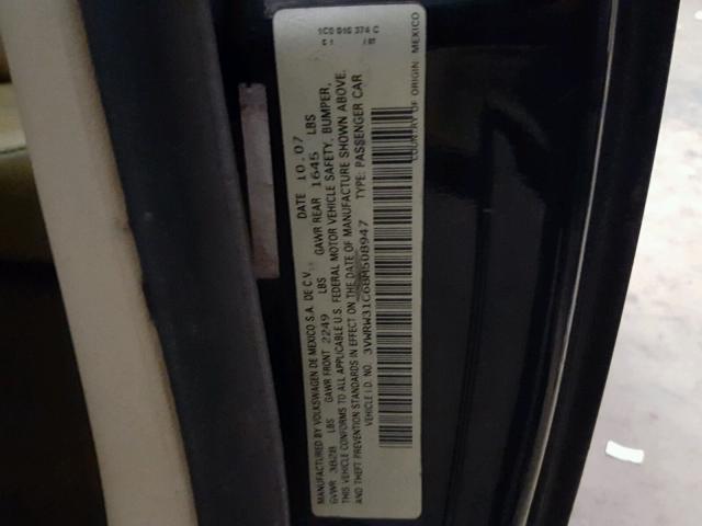 3VWRW31C68M508947 - 2008 VOLKSWAGEN NEW BEETLE 黑色 照片 10