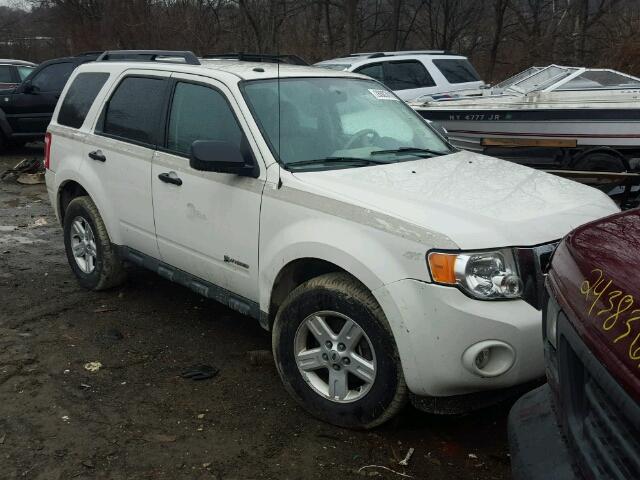 1FMCU5K31AKD27949 - 2010 FORD ESCAPE HYB WHITE photo 1