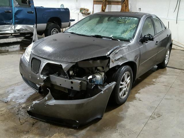 1G2ZG558564156278 - 2006 PONTIAC G6 SE1 CHARCOAL photo 2