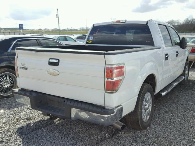 1FTFW1CT0CFB79453 - 2012 FORD F150 SUPER WHITE photo 4