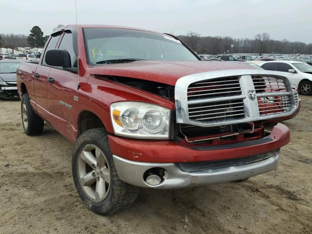 1D7HU18207S189319 - 2007 DODGE RAM 1500 S RED photo 1