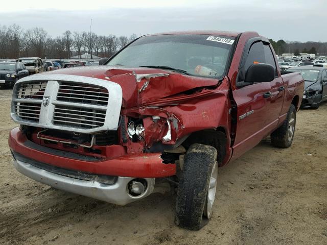 1D7HU18207S189319 - 2007 DODGE RAM 1500 S RED photo 2