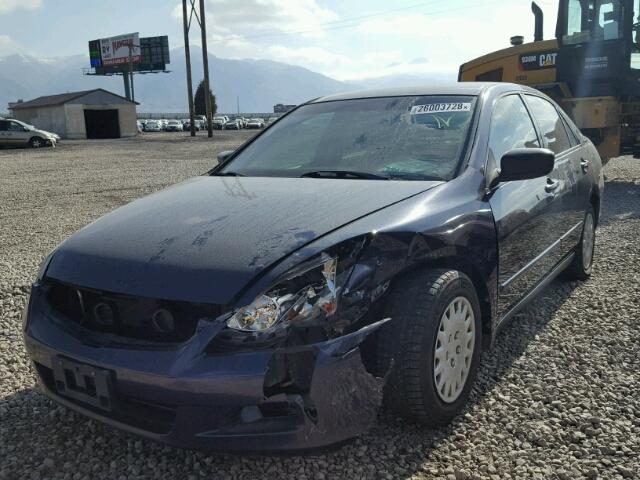 JHMCM56177C024477 - 2007 HONDA ACCORD VAL BLUE photo 2