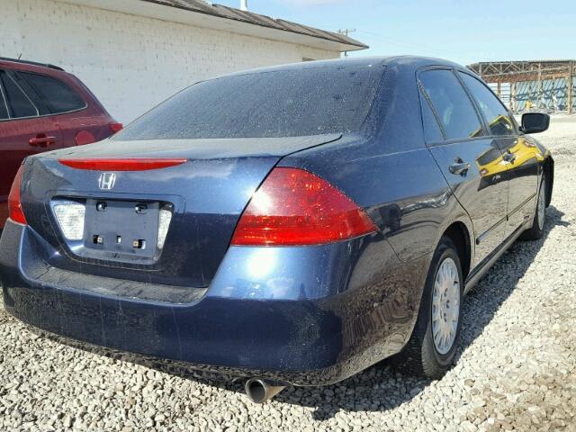 JHMCM56177C024477 - 2007 HONDA ACCORD VAL BLUE photo 4