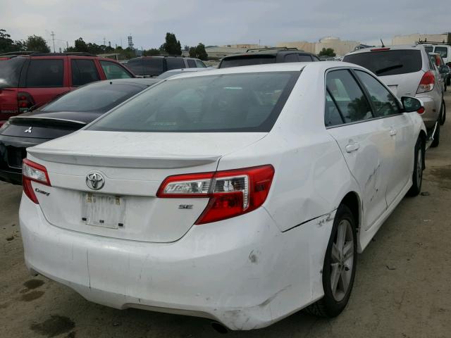 4T1BF1FK8DU667074 - 2013 TOYOTA CAMRY L WHITE photo 4