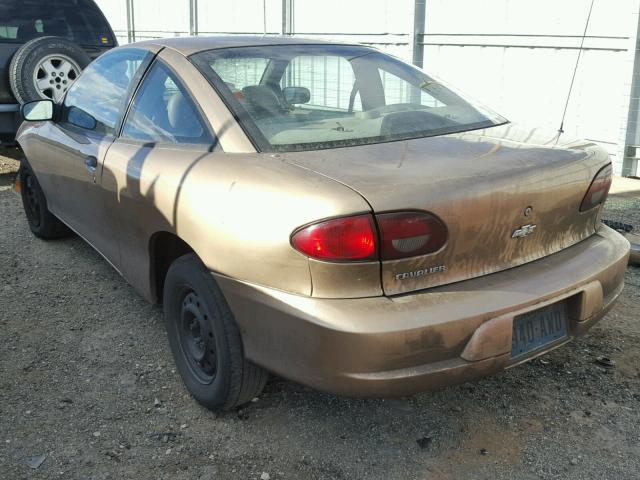 1G1JC1243Y7255190 - 2000 CHEVROLET CAVALIER GOLD photo 3