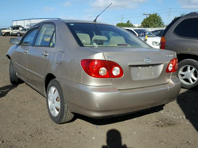 1NXBR32E25Z496956 - 2005 TOYOTA COROLLA GOLD photo 3