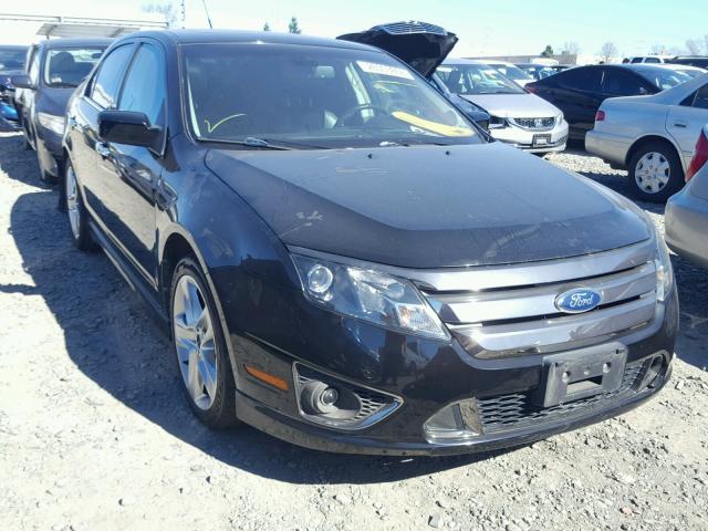 3FAHP0KC8CR163544 - 2012 FORD FUSION SPO BLACK photo 1