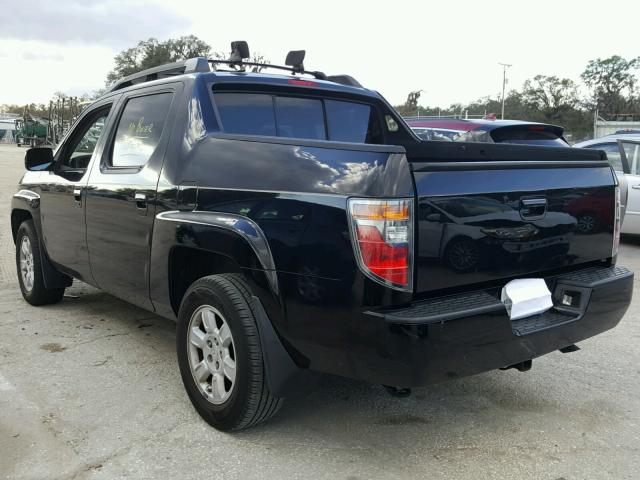 2HJYK16566H516269 - 2006 HONDA RIDGELINE BLACK photo 3