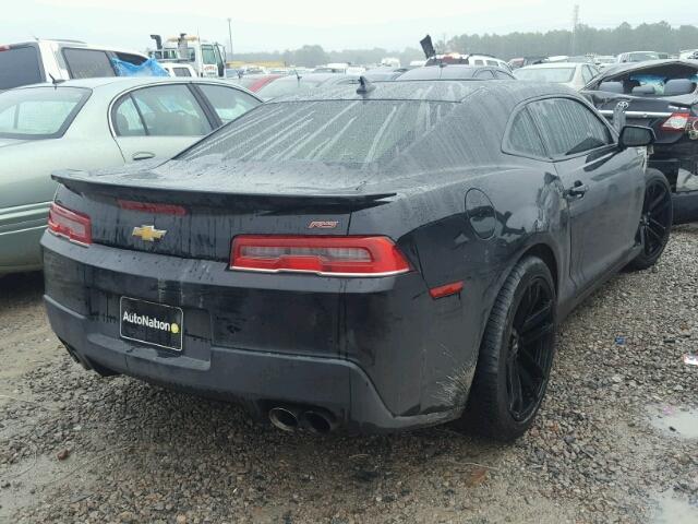 2G1FF1E32F9137840 - 2015 CHEVROLET CAMARO LT BLACK photo 4