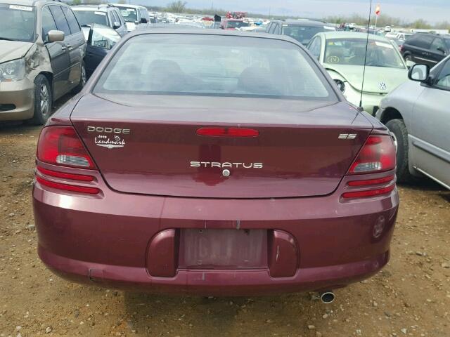 1B3AL56R12N114479 - 2002 DODGE STRATUS ES RED photo 9