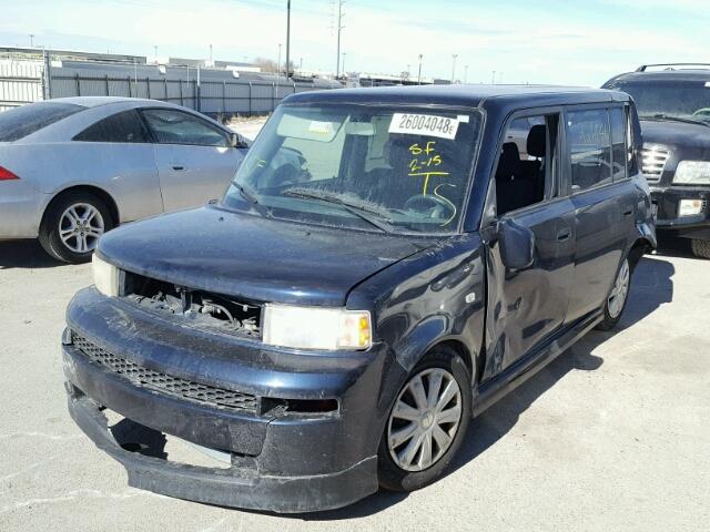 JTLKT334550191717 - 2005 TOYOTA SCION XB BLUE photo 2