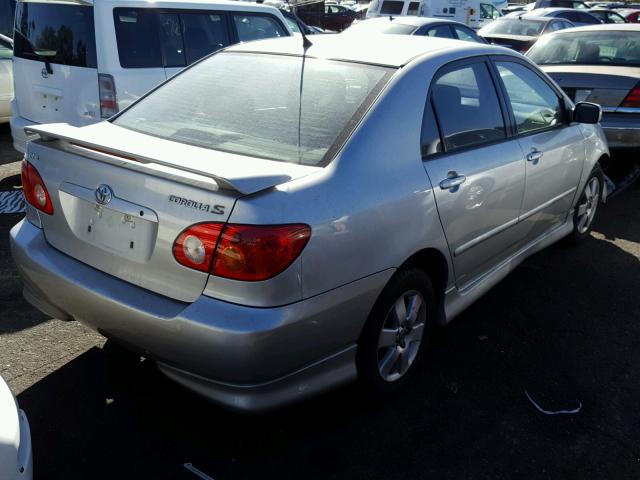 1NXBR32E34Z229372 - 2004 TOYOTA COROLLA SILVER photo 4