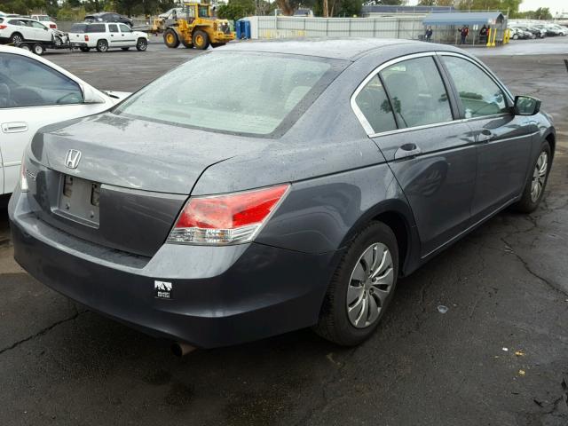 1HGCP2F32AA048182 - 2010 HONDA ACCORD LX GRAY photo 4