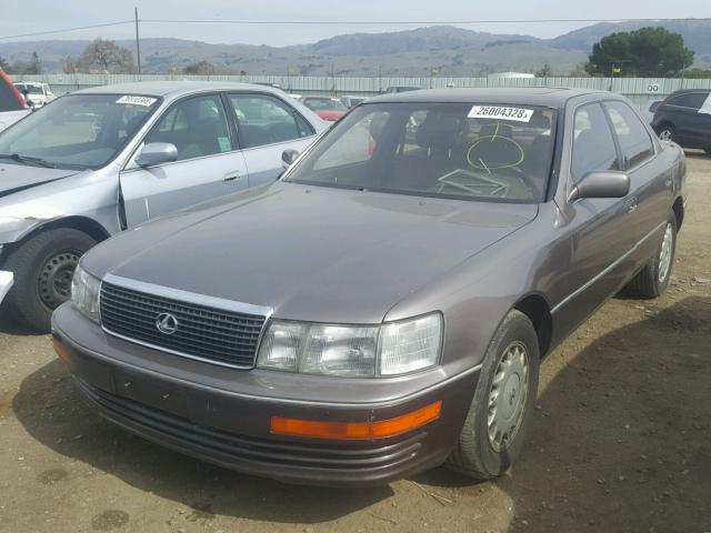 JT8UF11E7L0010835 - 1990 LEXUS LS 400 BROWN photo 2