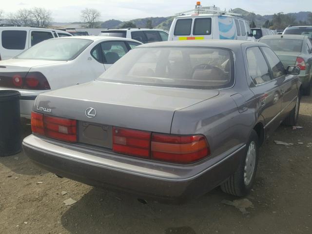 JT8UF11E7L0010835 - 1990 LEXUS LS 400 BROWN photo 4