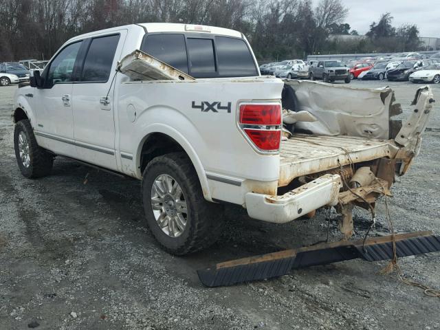 1FTFW1ET1CFC68297 - 2012 FORD F150 SUPER WHITE photo 3