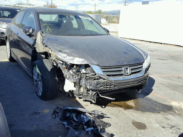 1HGCR2F7XEA002442 - 2014 HONDA ACCORD EX GRAY photo 1