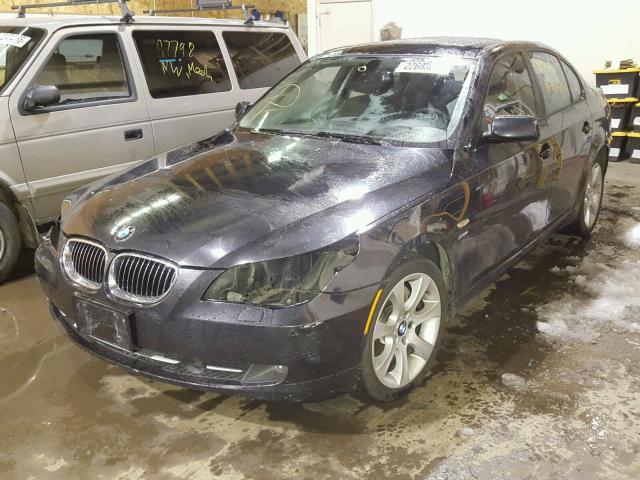 WBANV93549C134375 - 2009 BMW 535 XI BLACK photo 2