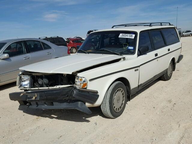 YV1AW8807N1923822 - 1992 VOLVO 240 WHITE photo 2