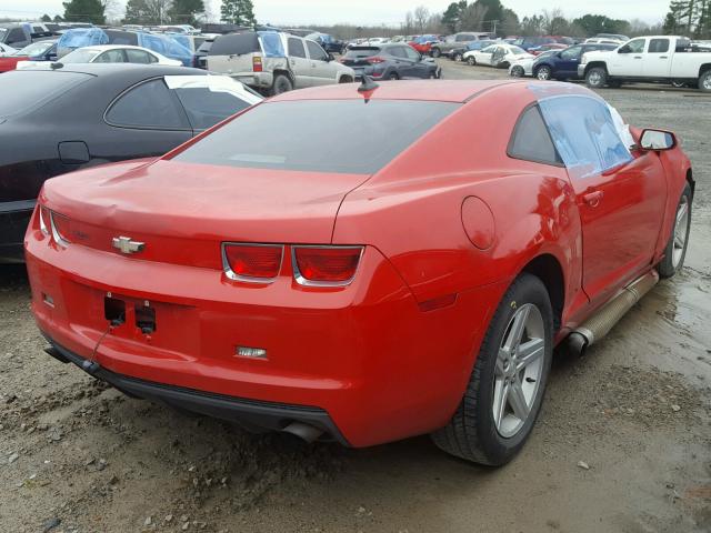 2G1FB1EV8A9134012 - 2010 CHEVROLET CAMARO LT RED photo 4