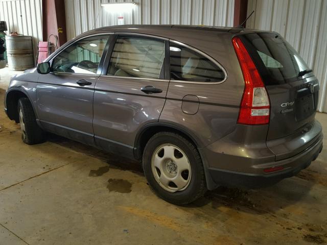 3CZRE3H32AG700361 - 2010 HONDA CR-V LX BROWN photo 3