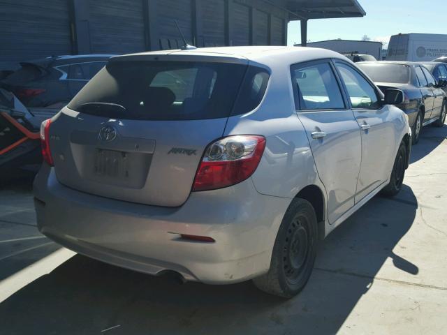 2T1KU40EX9C020341 - 2009 TOYOTA COROLLA MA SILVER photo 4