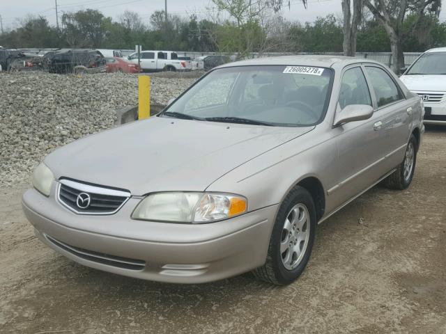 1YVGF22C425305730 - 2002 MAZDA 626 LX BEIGE photo 2