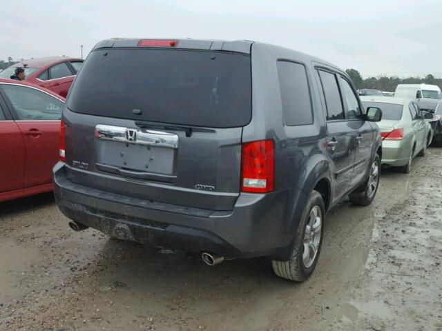 5FNYF4H55CB068888 - 2012 HONDA PILOT EXL BLACK photo 4