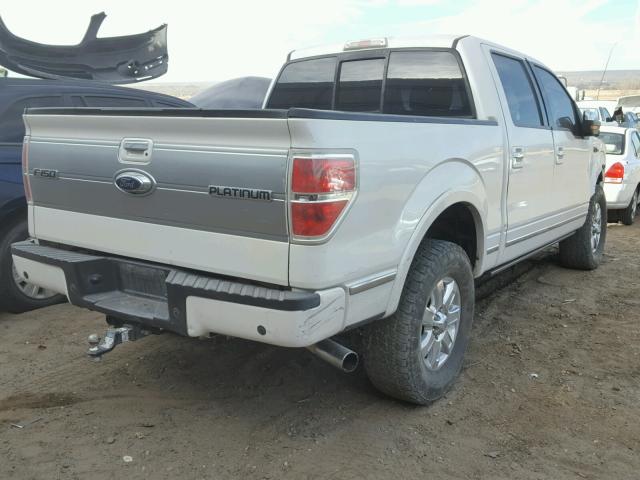 1FTFW1ET7BFD30252 - 2011 FORD F150 SUPER WHITE photo 4