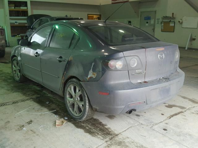 JM1BK32F781136296 - 2008 MAZDA 3 I GRAY photo 3