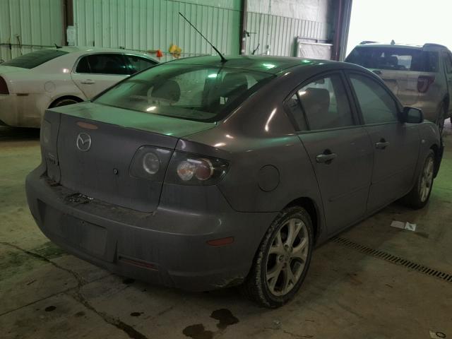 JM1BK32F781136296 - 2008 MAZDA 3 I GRAY photo 4