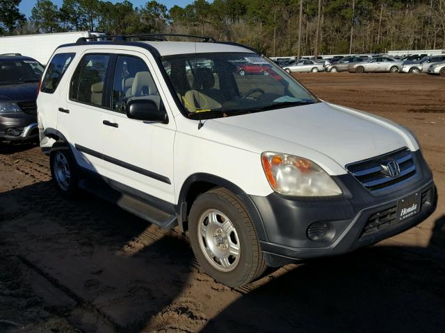 SHSRD78575U331261 - 2005 HONDA CR-V LX WHITE photo 1