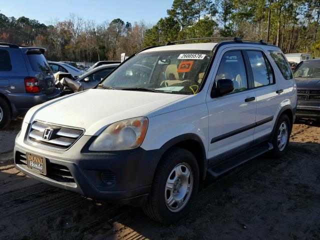 SHSRD78575U331261 - 2005 HONDA CR-V LX WHITE photo 2