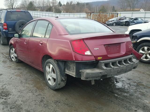 1G8AL55F96Z167316 - 2006 SATURN ION LEVEL MAROON photo 3