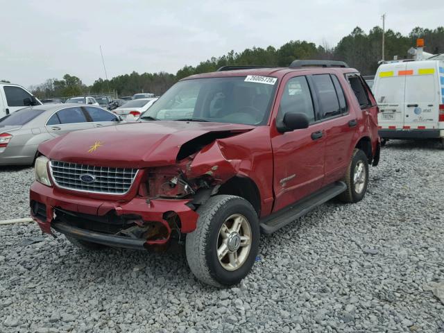 1FMZU63KX5UA50671 - 2005 FORD EXPLORER X RED photo 2