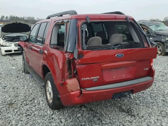 1FMZU63KX5UA50671 - 2005 FORD EXPLORER X RED photo 3