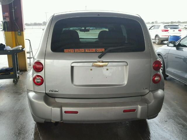 3GNDA13D28S525656 - 2008 CHEVROLET HHR LS SILVER photo 10