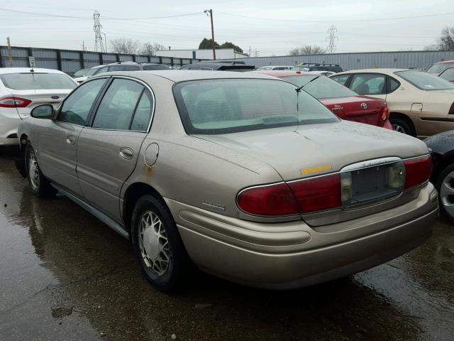 1G4HR54KX2U173291 - 2002 BUICK LESABRE LI BEIGE photo 3