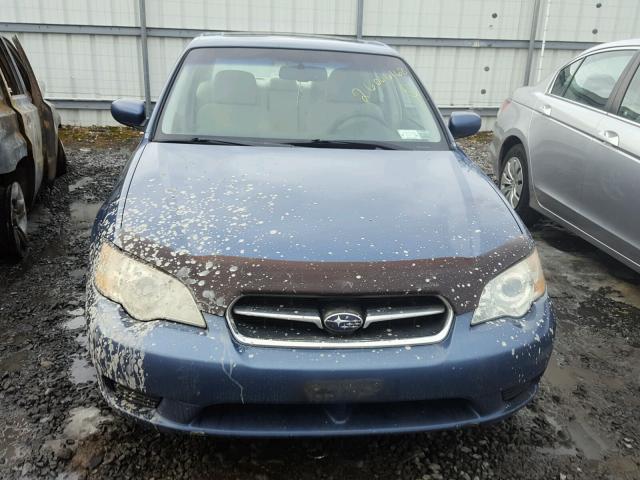 4S3BL616877200387 - 2007 SUBARU LEGACY 2.5 BLUE photo 9