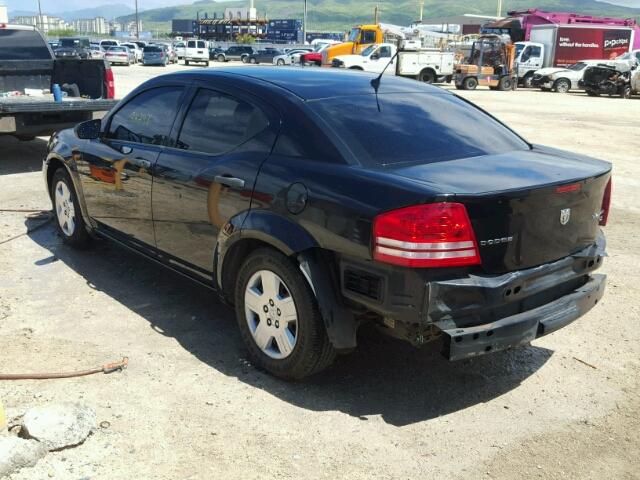 1B3CC4FBXAN137277 - 2010 DODGE AVENGER SX BLACK photo 3