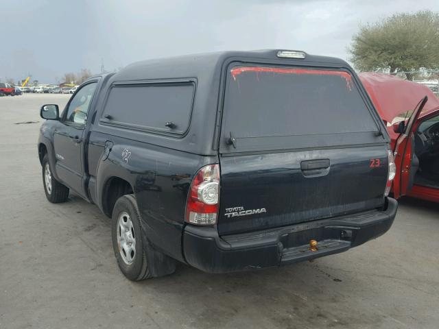 5TENX22N59Z605697 - 2009 TOYOTA TACOMA BLACK photo 3